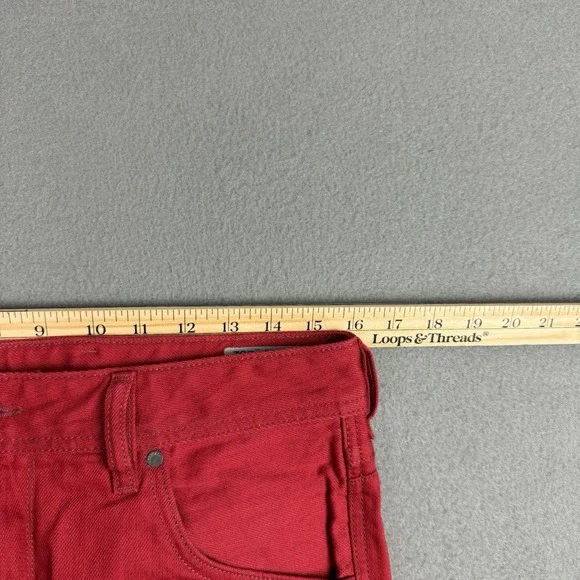 Diesel Krayver Jeans Mens W30 L32 Red Regular Slim Carrot Zip Stretch - Picture 8 of 13